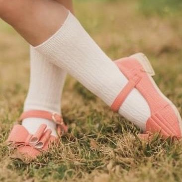 white-cable-knit-socks-just-for-littles®️ - Sophia's Style accessories-1